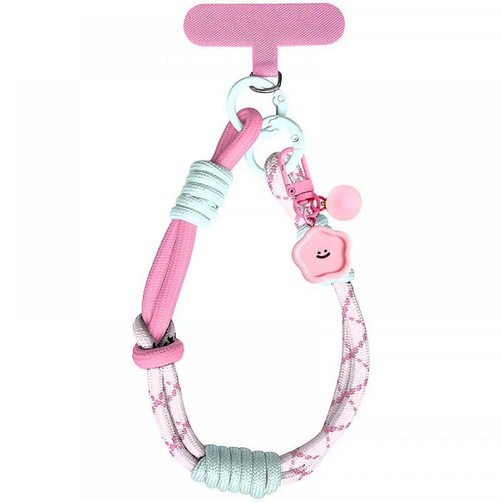 Шнурок-кросбоді K26-3016-2. Металеві карабіни, тримач для шнурка телефона, підвіска