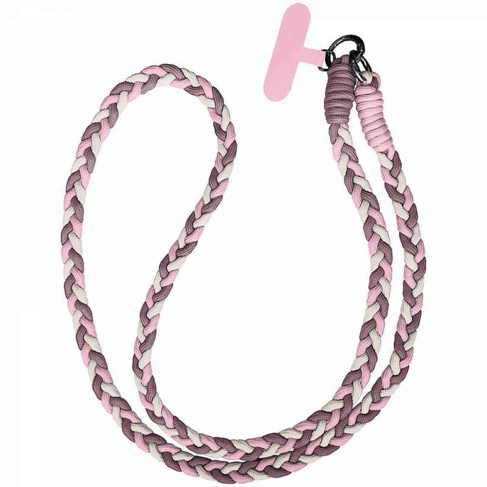 Шнурок-кросбоді K26-3019-3. Металеві карабіни, тримач для шнурка телефона