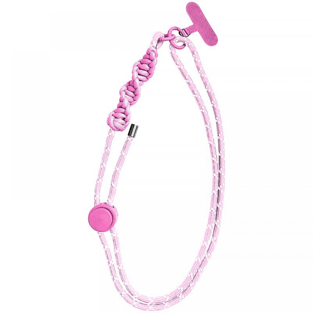 Шнурок-кросбоді K26-3020-1. Металеві карабіни, тримач для шнурка телефона