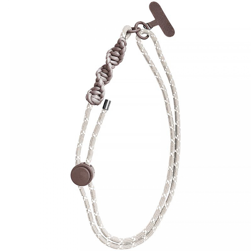 Шнурок-кросбоді K26-3020-2. Металеві карабіни, тримач для шнурка телефона