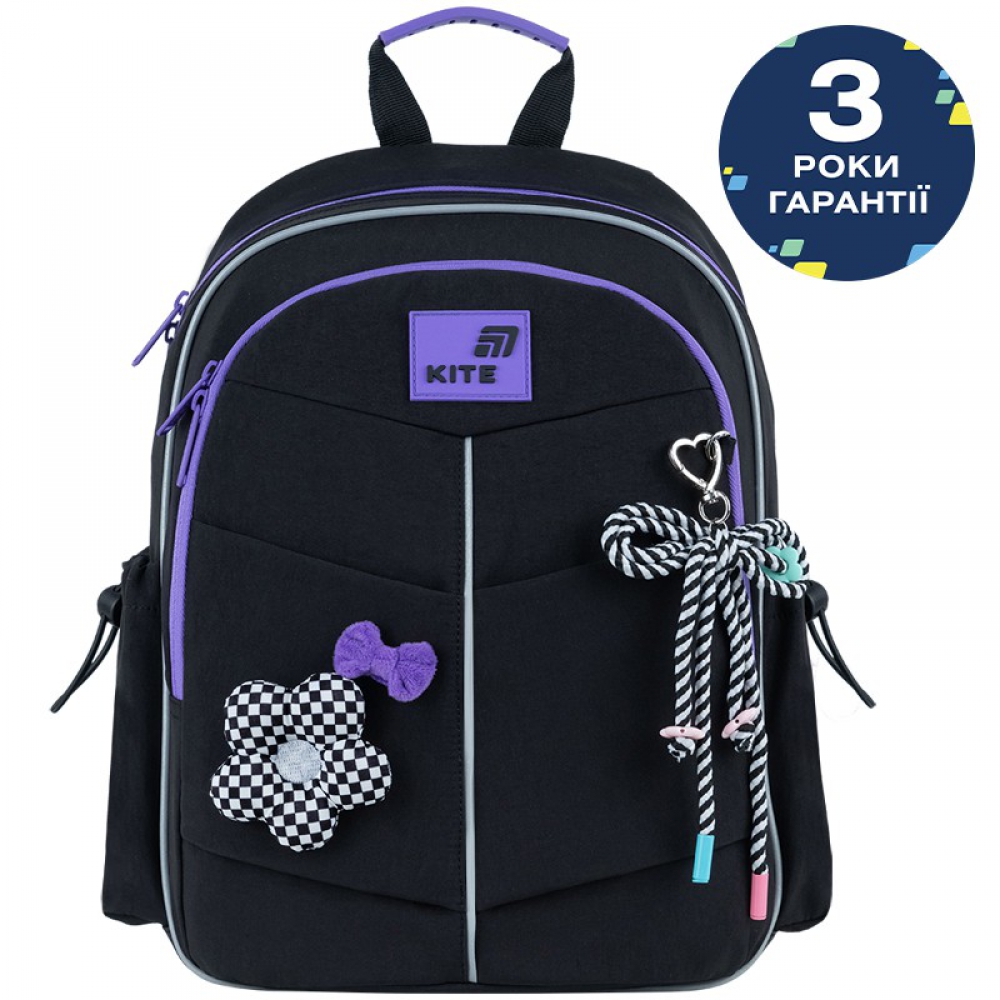 Рюкзак Kite Education K26-771S-2. Ортопедична спинка Ergo Kids, 1 відділення, 3 передні та 2 бічні кишені, органайзер, кишеня для телефона, роздільники, ручка з гумовою вставкою, нагрудний ремінь, ущільнене дно, підвіска