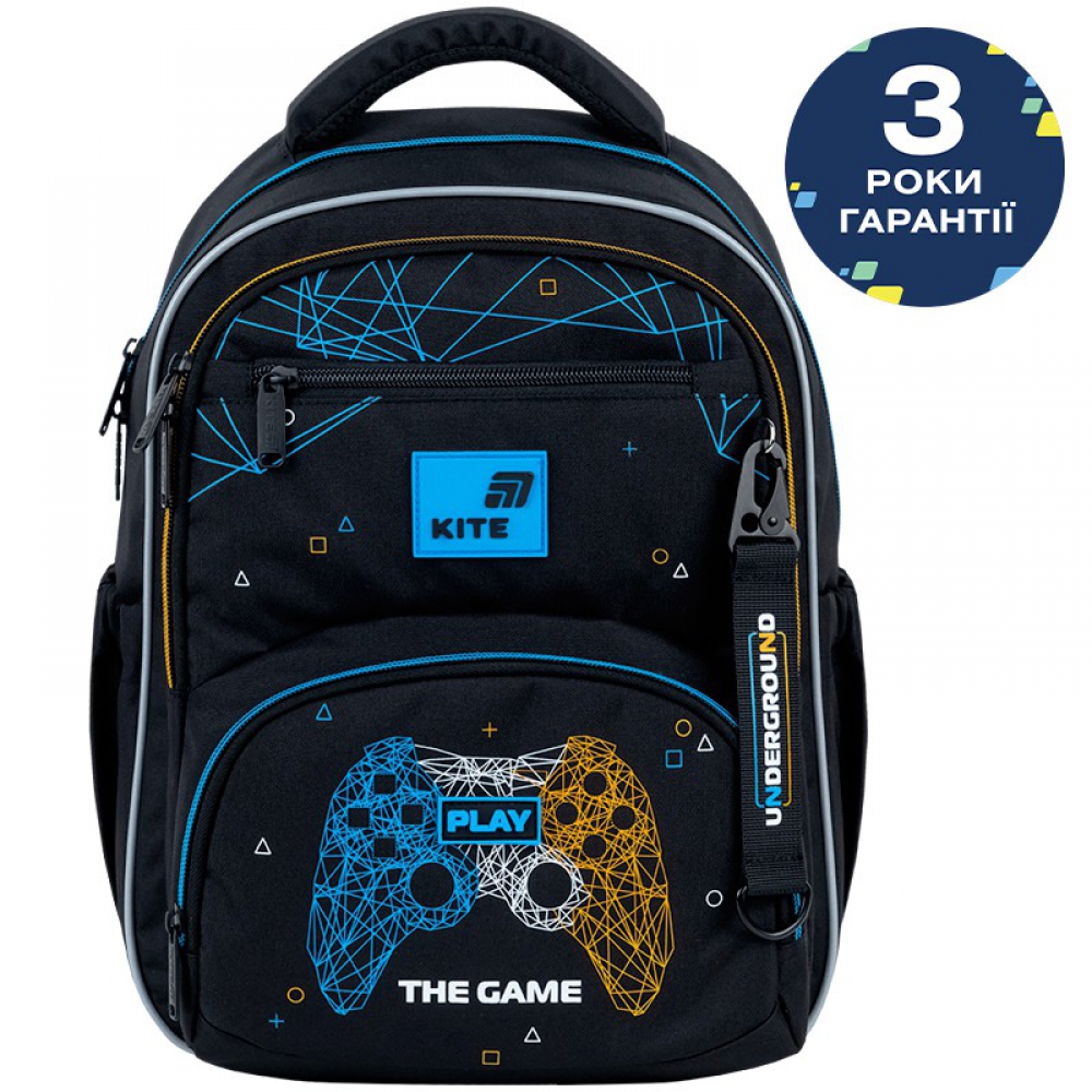 Рюкзак Kite Education K26-773M-4. Ортопедична спинка Ergo Kids, 2 відділення, 2 передні та 2 бічні кишені, органайзер, кишеня для телефона, роздільники, нагрудний ремінь, ущільнене дно, підвіска