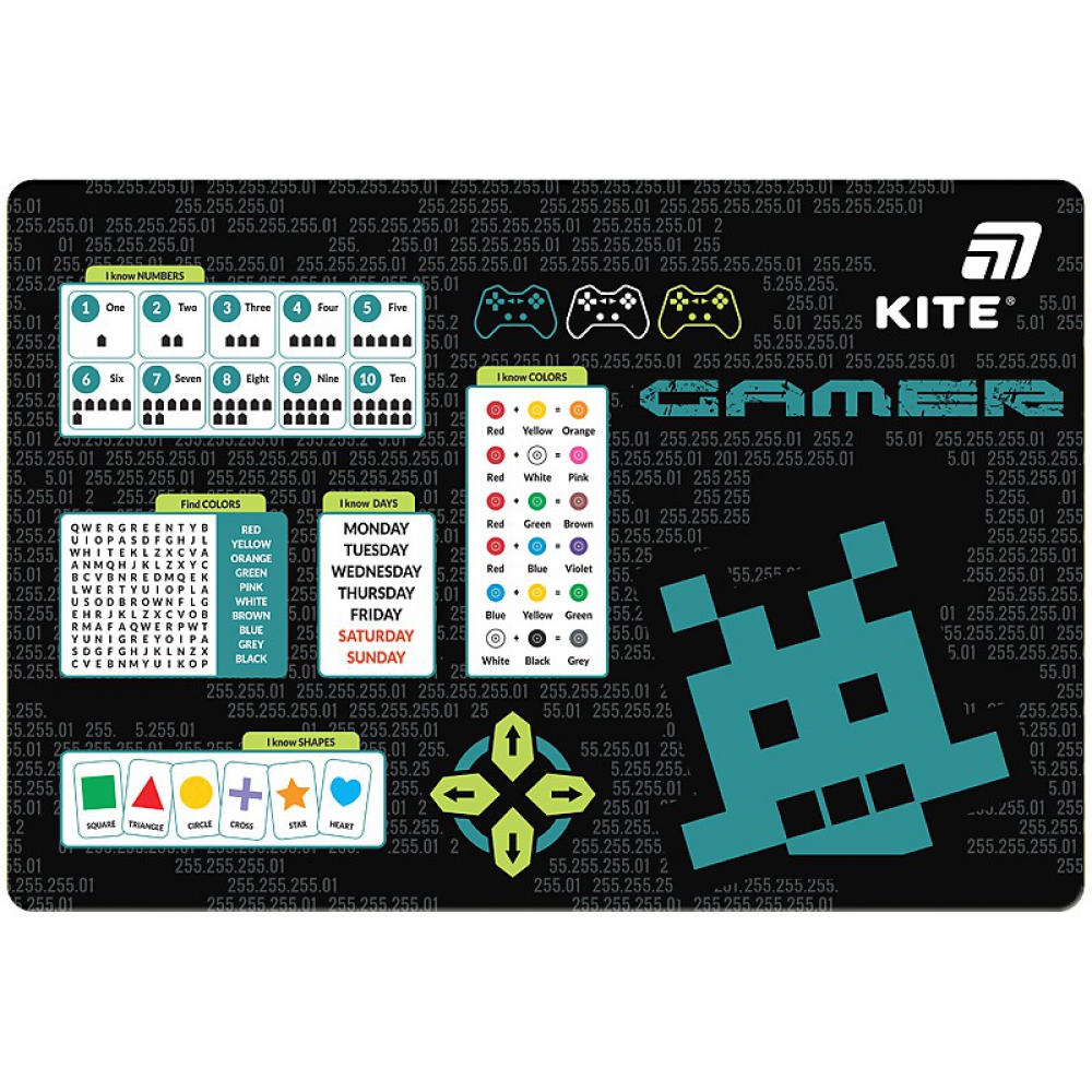 Підкладка настільна, Next Level. Розмір: 42,5х29 см. Матеріал: поліпропілен. Товщина пластика: 500 мкм.