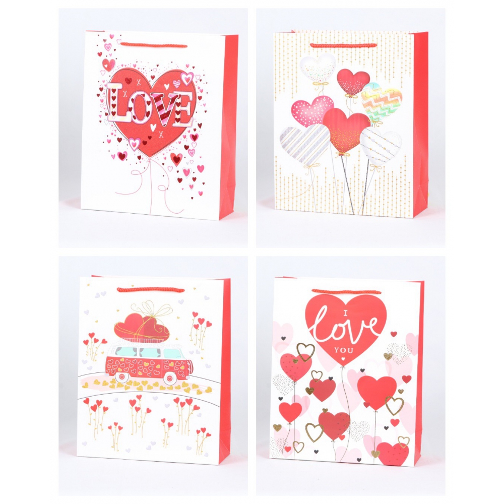 Пакет паперовий подарунковий, S:18х23х8см, тиснення фольгою BM.200094