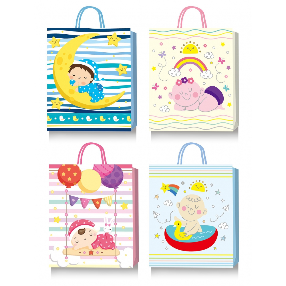 Пакет паперовий подарунковий, L:31х42х12см, 3D фігура BM.200018