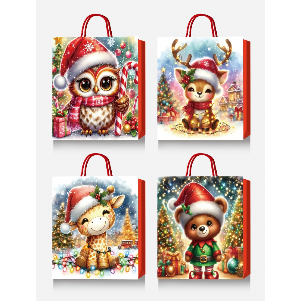 Пакет паперовий подарунковий, L:31х42х12см, тиснення фольгою BM.2000110