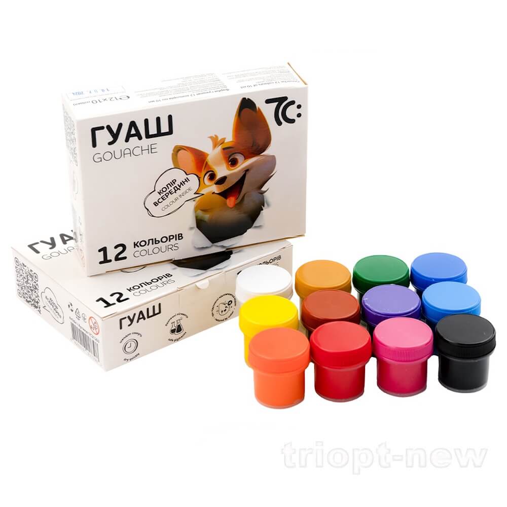 Набір гуашевих фарб  12*10 мл, 7С:, 7C21203