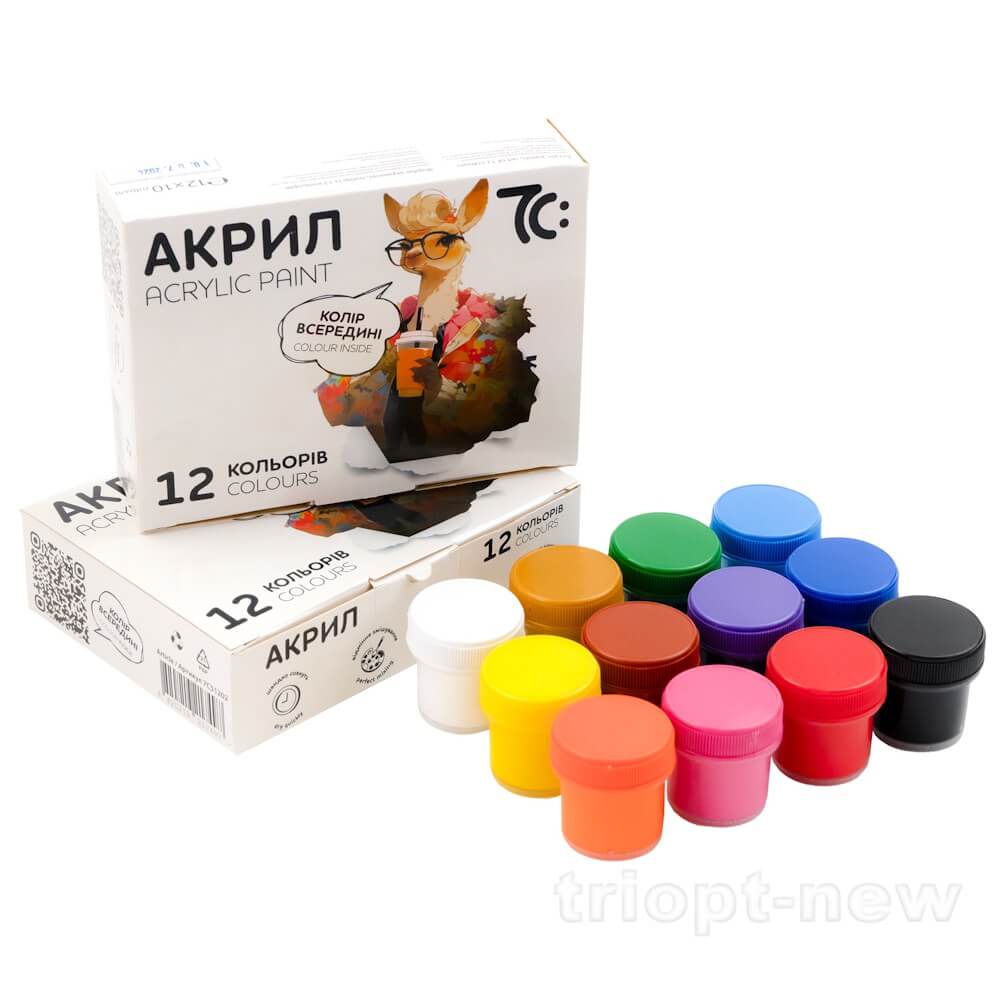 Набір акрилових фарб  12*10 мл, 7С:, 7C51202