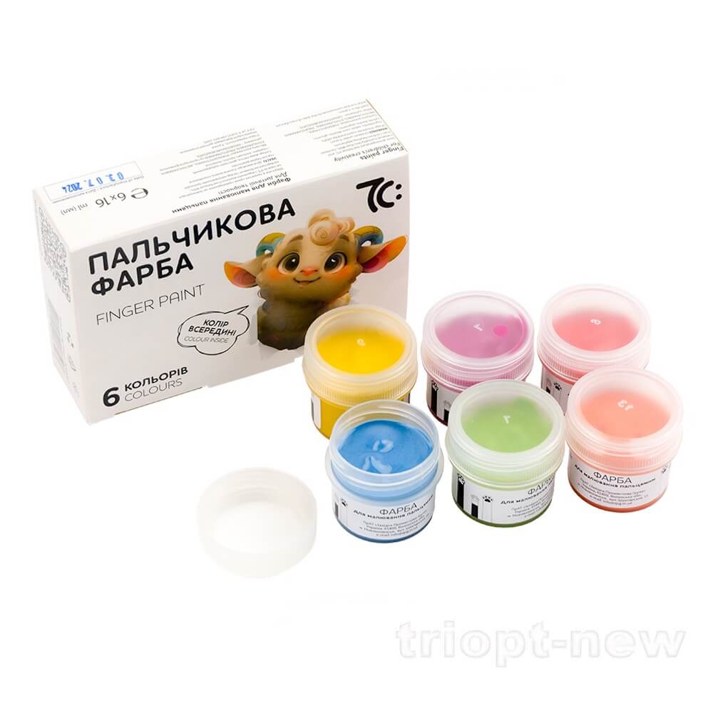 Набір пальчикових фарб  6*16 мл, 7С:, 7C40601