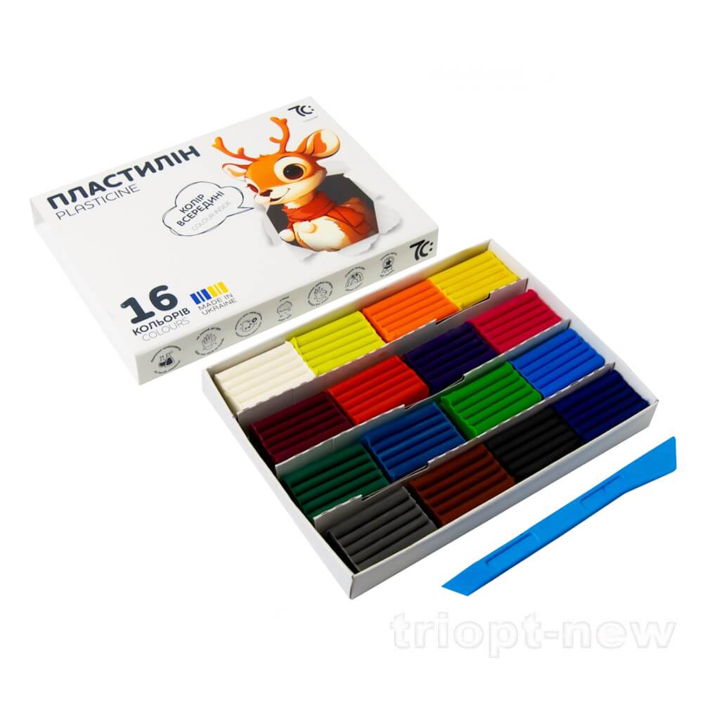 Набір пластиліну 16*8г, 7С:, 7C31602