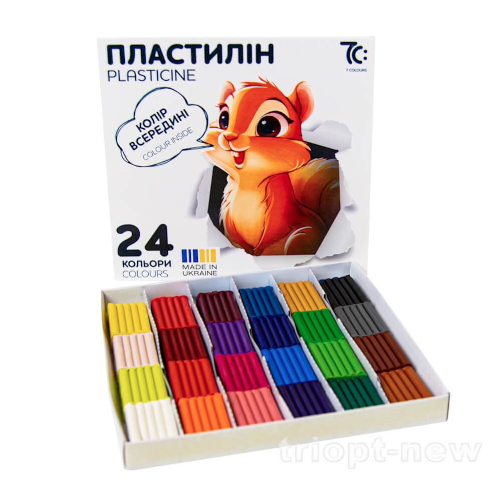 Набір пластиліну 24*8г, 7С:, 7C32401
