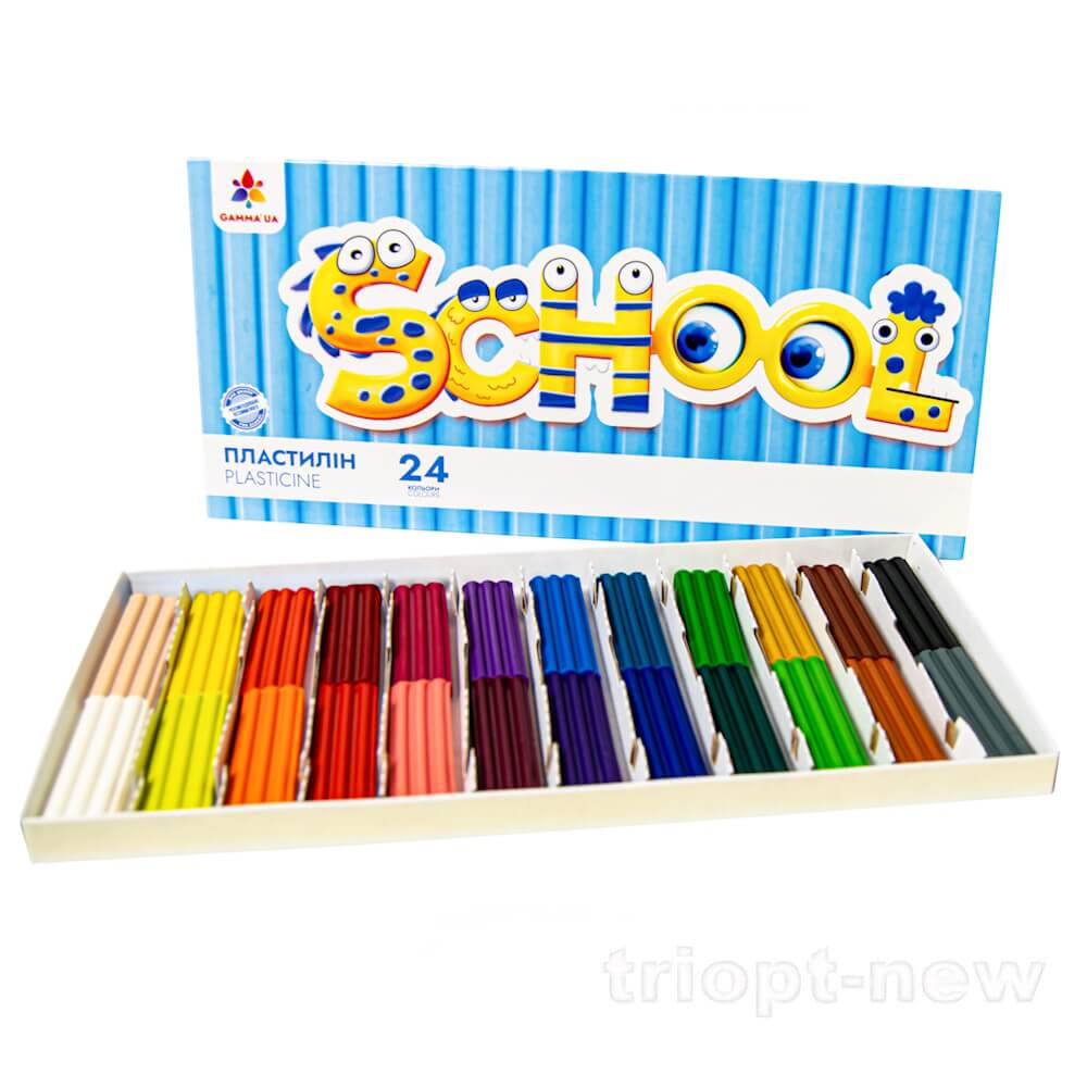Набір пластиліну 24*12г, стек, GAMMA`UA, 200319