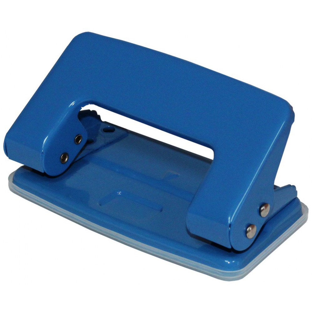 діркопробивач металевий 8 аркушів, синій