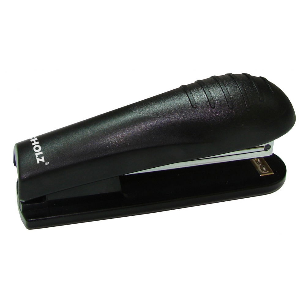 степлер пластиковий, скоба №10, 15 аркушів, глибина 57мм, чорний