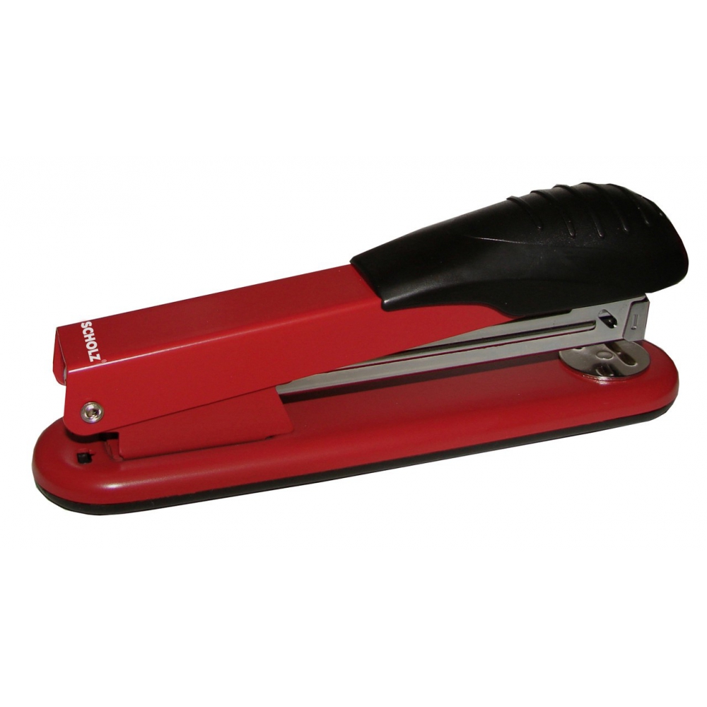 степлер металевий, скоба №24, 30 аркушів, глибина 85мм, червоний