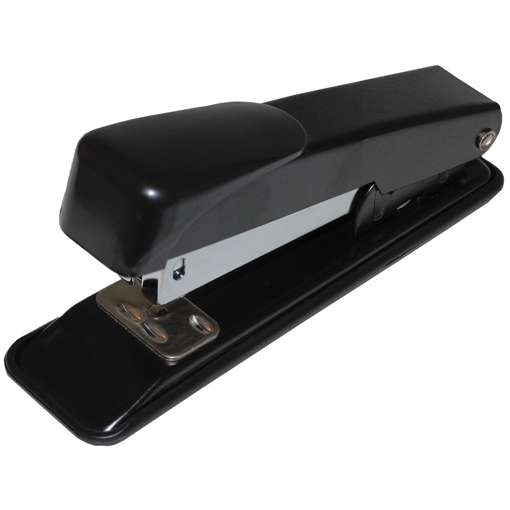 степлер металевий, скоба №24, 20 аркушів, глибина 50мм, чорний