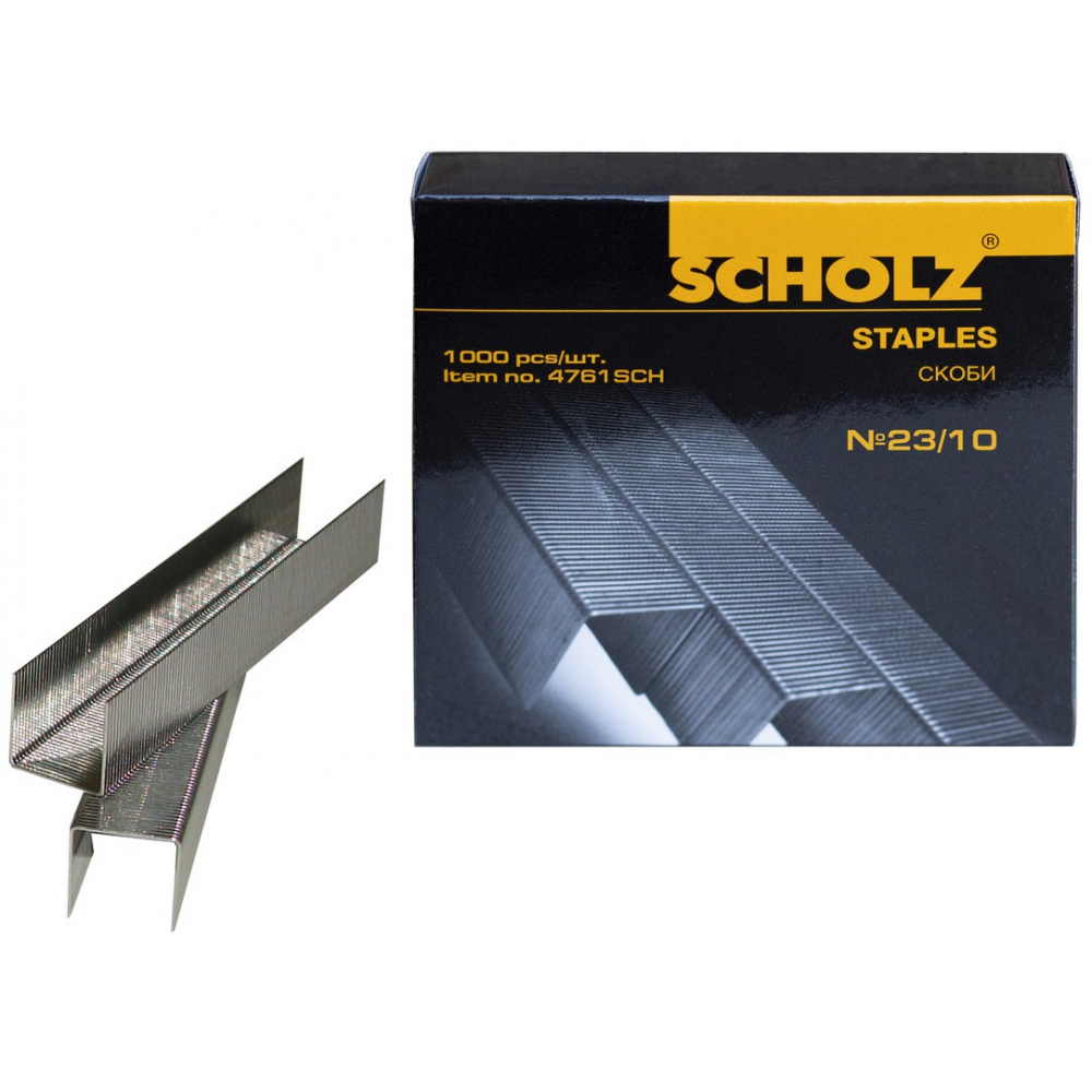 скоби для степлера №23/10, до 70 аркушів, 1000шт
