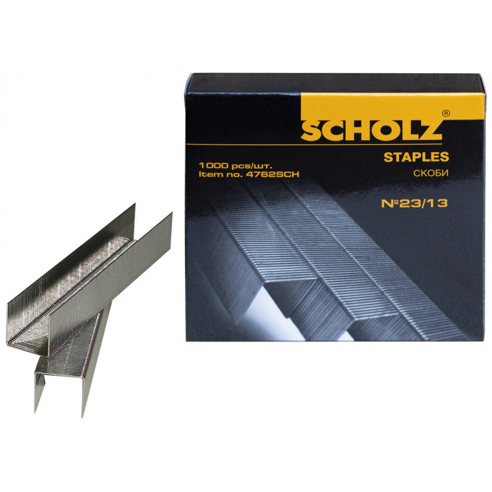скоби для степлера №23/13, до 100 аркушів, 1000шт