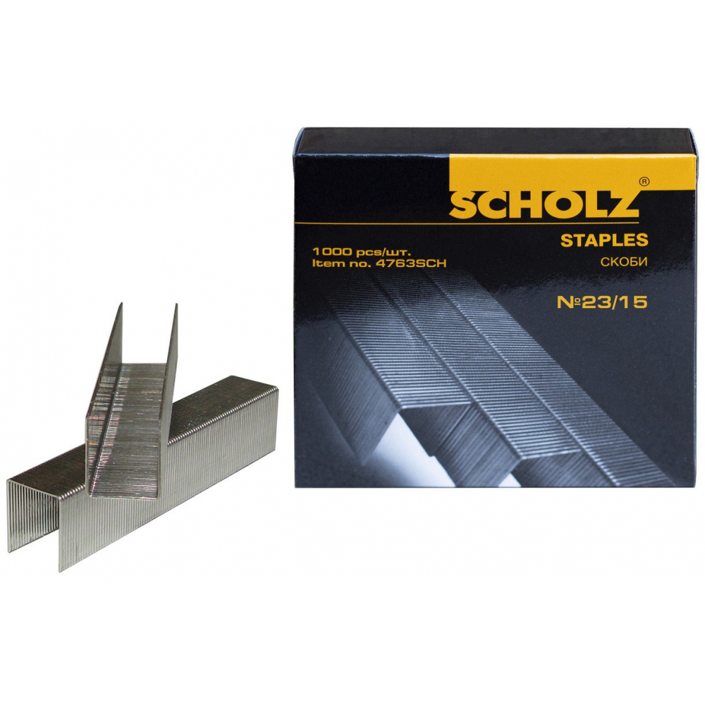 скоби для степлера №23/15, до 120 аркушів, 1000шт