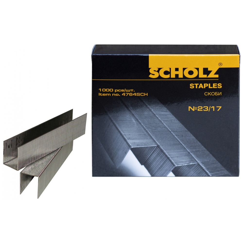 скоби для степлера №23/17, до 160 аркушів, 1000шт