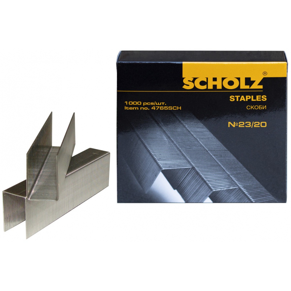скоби для степлера №23/20, до 180 аркушів, 1000шт