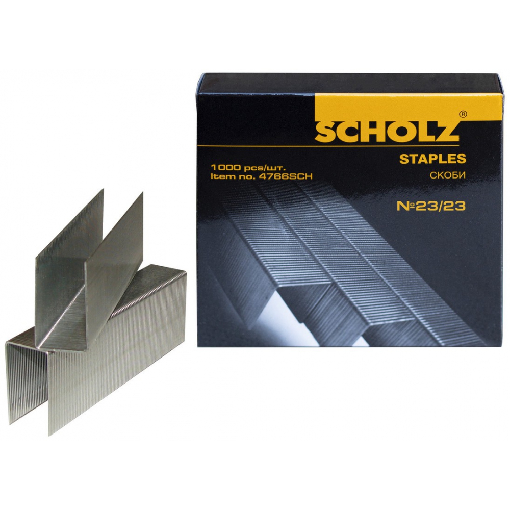 скоби для степлера №23/23, до 240 аркушів, 1000шт