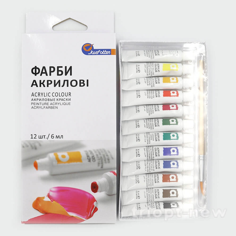 PA31.12006.A(EA1206M) Фарби акрилові J.Otten Basics 12кол.*6мл