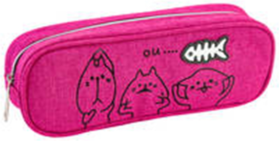 Пенал на 1 відділення на блискавці, рожевий CF86990