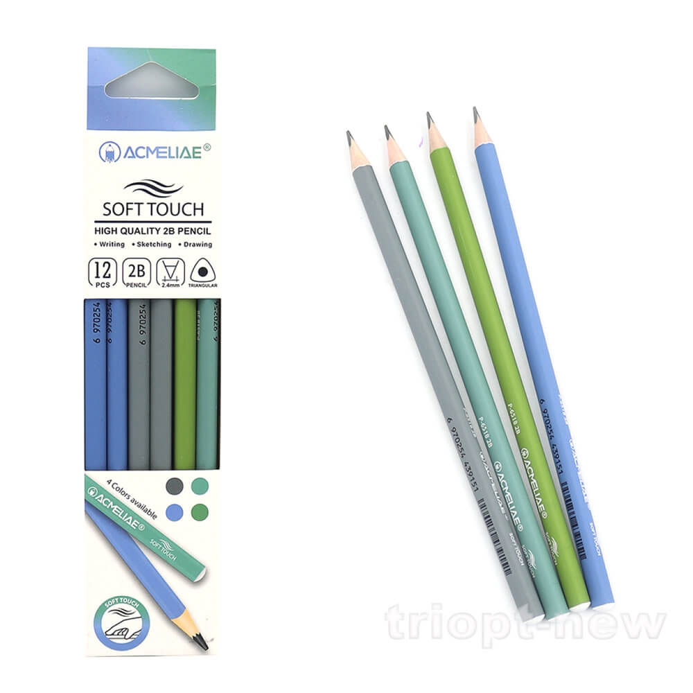 P-6518 Олівець чорнографітний Soft touch 
