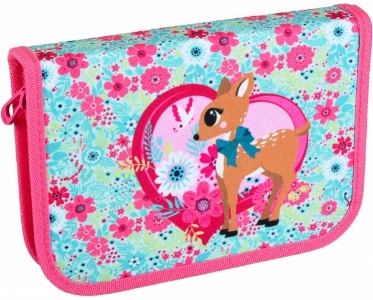 Пенал 1 від.1 відворот з/нап, Nature Quest,Deer Fantasy(girls), Tiger, NQ18-B12