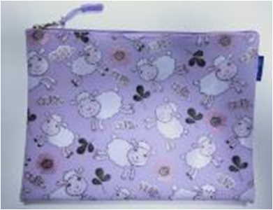 Папка шкільна WB-1906,25х20 см, м'яка на блискавці 1 відд, силікон,диз.0043-03,ПП11/3