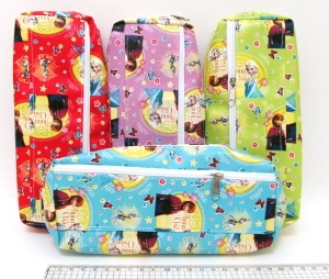 SFM1160 Пенал ткан. 2змійки 20*8*4см, з порол., mix