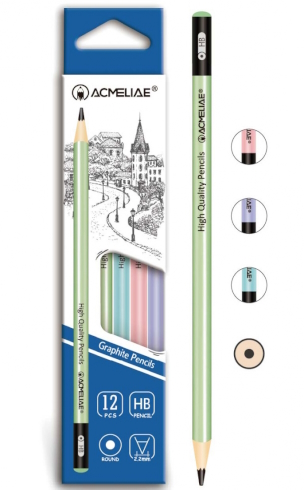 43516 Олівець ч / гр круглий HB 