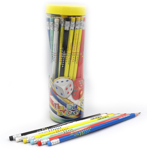 43100 Олівець ч/гр Acmeliae HB з гумкою на кінці, пластик тубус 1уп/этик