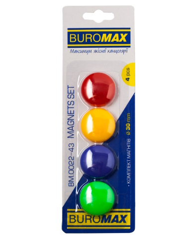 Комплект магнітів, 30 мм, по 4 шт. в упаковці, BM.0022-43