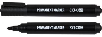 Маркер перманентний ECONOMIX 1-3 мм, чорний E11608-01