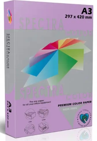 Кольоровий папір SPECTRA COLOR 100 аркушів А4 80 г/м, Taro 274, фіолетовий