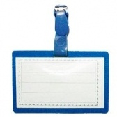 Бейдж горизонтальний з затиском Economix, 90х55 мм,E41402*