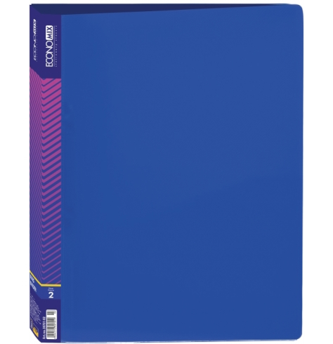 Папка пластикова А4 Economix на 2 кільця, синя E30701-02