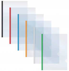 Папка А5 Economix з планкою-затиском 10 мм (2-65 аркушів), асорті, E31261