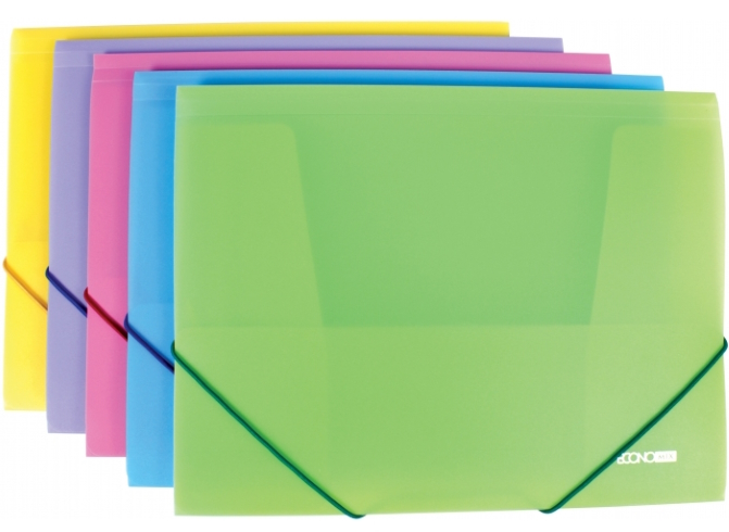 Папка пластикова  А4 на гумках Economix, фактура 