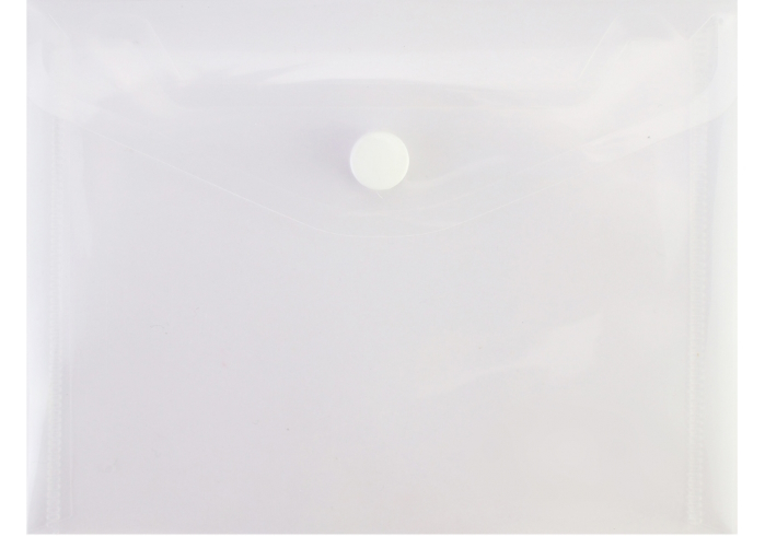 Папка-конверт А6 прозора на кнопці Economix, 180 мкм, фактура 