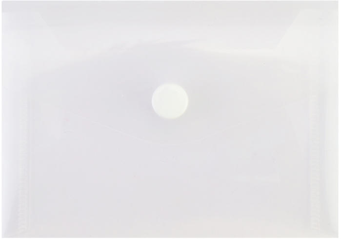 Папка-конверт А7 прозора на кнопці Economix, 180 мкм, фактура 