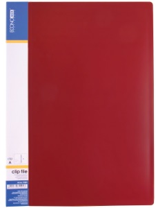Папка-швидкозшивач А4 з пружинним механізмом Economix CLIP A, червона E31201-03