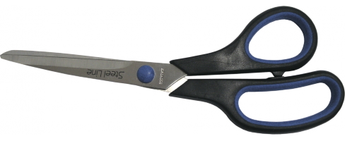 Ножиці 20 см Economix, пласт. ручки з гум. вставками,E40403