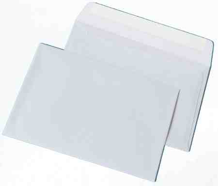 Конверт С5 (162х229мм) білий СКЛ (термоупаковка), КУВЕРТ, 3444_50