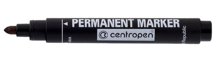 Маркер Permanent 8566 круглий чорний, Centropen