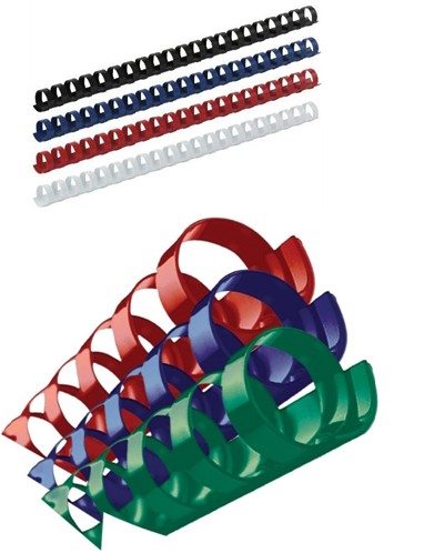 Пружина пластикова d 51мм, біла, 50 шт. BUROMAX, BM.0513-12