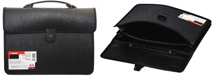 Портфель А4 2в.чор.5054.NORMA