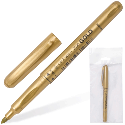 Маркер Gold & Silver 2690, золотий, Centropen